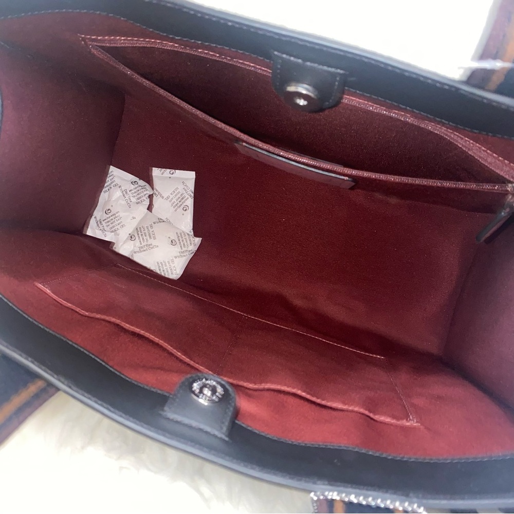 Coach Smith tote with crossbody strap New with tags Black - Picture 6 of 9